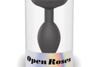 Open roses l size - black onyx
