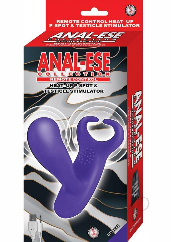 Anal Ese Col Heat P-spot Testicle Stimulator Purple