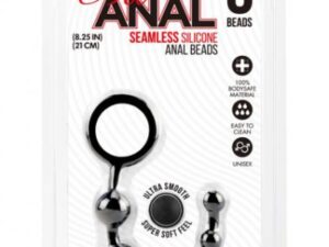 Silicone Anal Beads 6 Balls - Black
