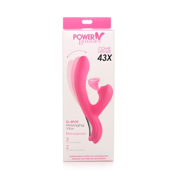 Power Bunnies Come Hither Suction Rabbit Vibrator