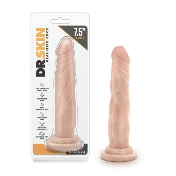 Dr. Skin – Realistic Cock – Basic 7.5 – Beige