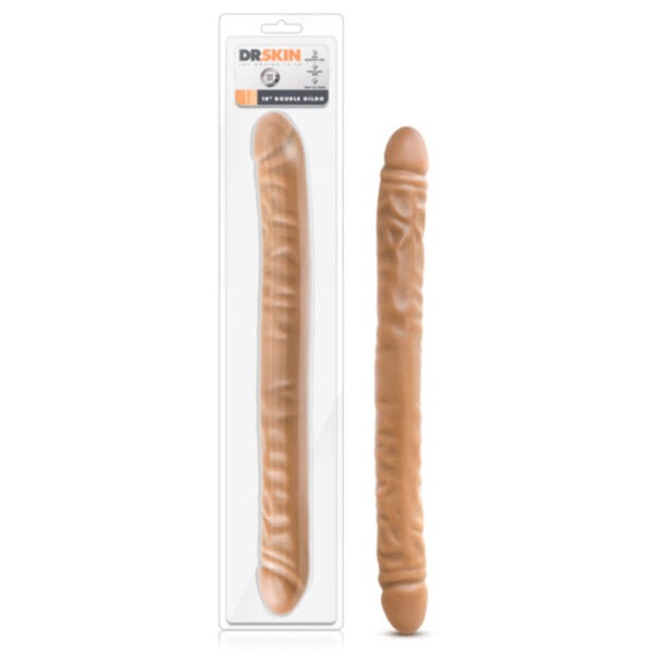 Dr. Skin - 18 Inch Double Dildo - Mocha