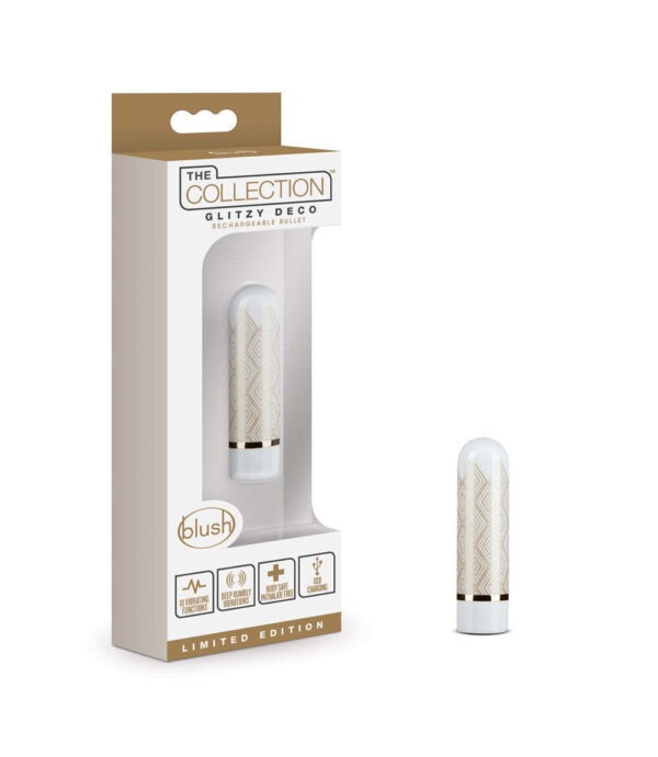 Glitzy Deco- Rechargeable Bullet Gold