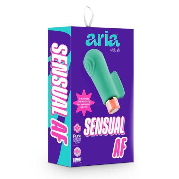 Aria Sensual AF REchargeable Vibrator Teal