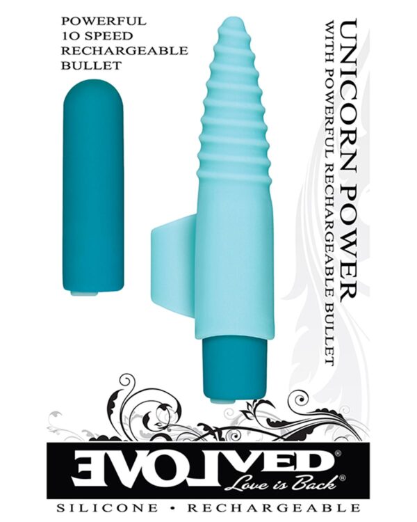 Unicorn Power Powerful Rechargeable Bullet Blue