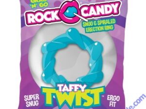 Rock Candy Taffy Twist Cock Ring – Blue