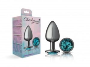 Cheeky Charms - Metal Butt Plug Gunmetal - Round
