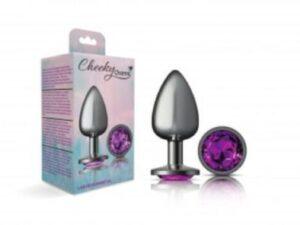 Cheeky Charms - Metal Butt Plug Gunmetal - Round