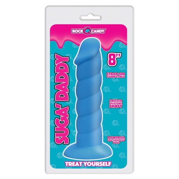 Suga’ Daddy Silicone Dildo 8in – Blue