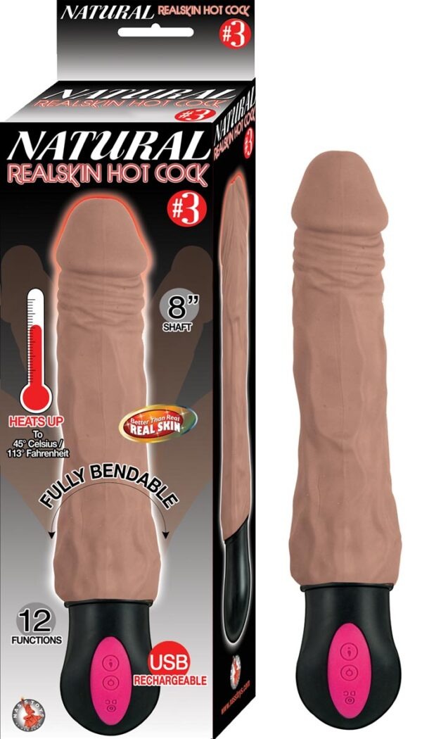 Natural Realskin Hot Cock #3 – Brown 8″