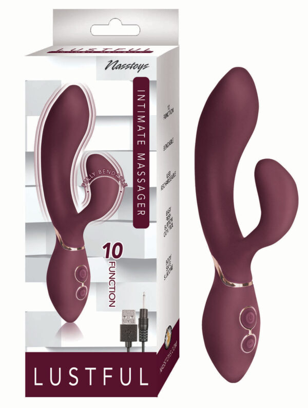 LUSTFUL INTIMATE MASSAGER-EGGPLANT