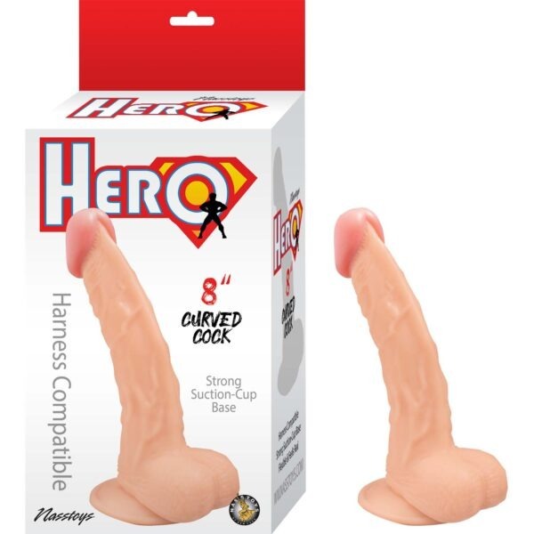 HERO 8″ CURVED COCK-WHITE