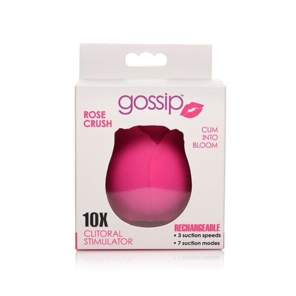 Gossip Rose 10X Silicone Suction Clit Stimulator (Sujeto a disponibilidad de color)