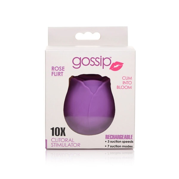 Gossip Rose 10X Silicone Suction Clit Stimulator (Sujeto a disponibilidad de color)