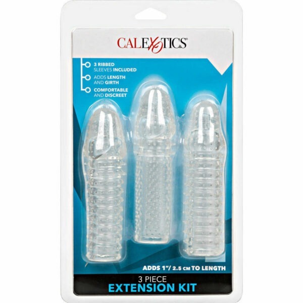 3 Piece Extention Kit Textured Clear 6 Inches Clear
