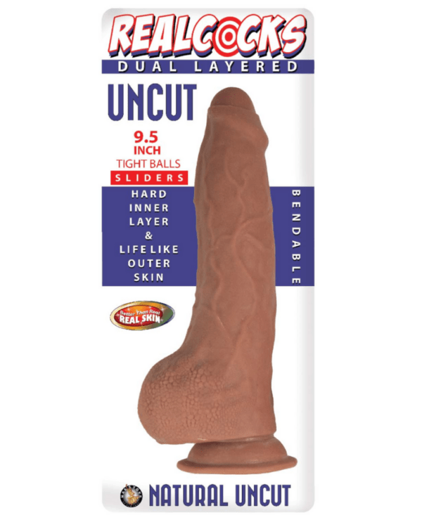 Realcocks Dual Layered Uncut 9.5″ Tight Balls-Brow