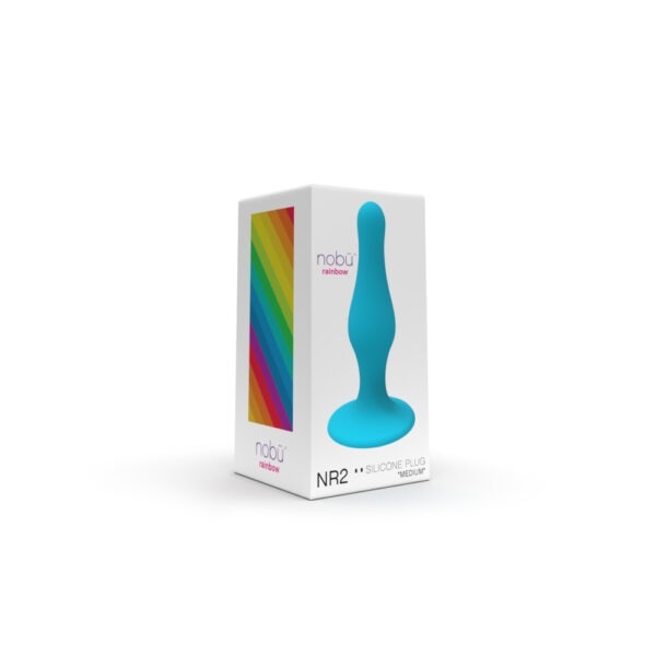 Nobü Rainbow – NR2 Medium Silicone Plug – Blue