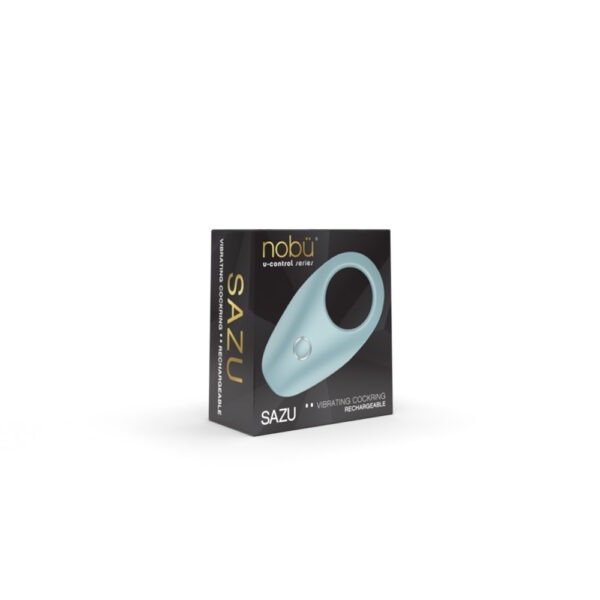 Nobü U-Control – Sazu Vibrating Silicone Ring – Blue Grey