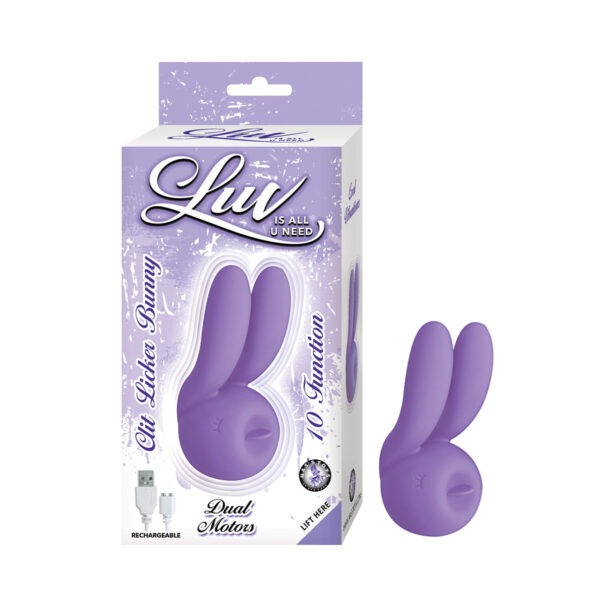 Luv Clit Licker Bunny Recharg Silicone Vibe Purple