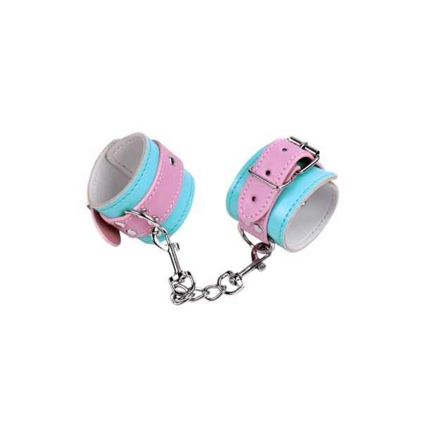 Nobü Fetish – HC6 Handcuffs – Pink & Blue