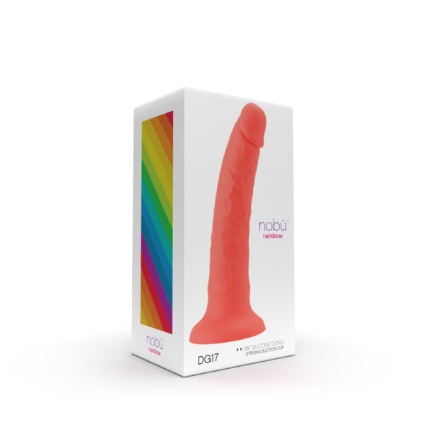 Nobü Rainbow – DG17 9 1/4″ Dildo with Suction Cup – Living Coral