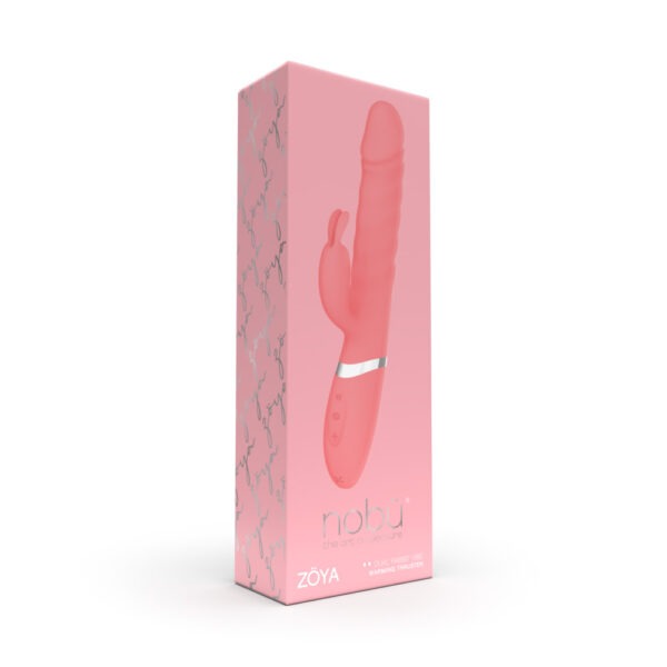 Nobü Essentials – Zöya Silicone Thrusting Vibe – Coral