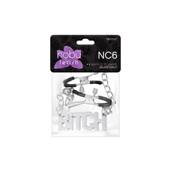 Nobü Fetish – NC6 Nipple Clamps Adjustable – Bitch