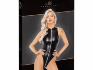 Powerwetlook bodysuit with front zipper Talla L