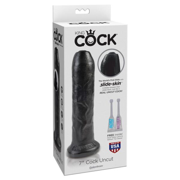 King Cock 7¨Uncut Cock Black