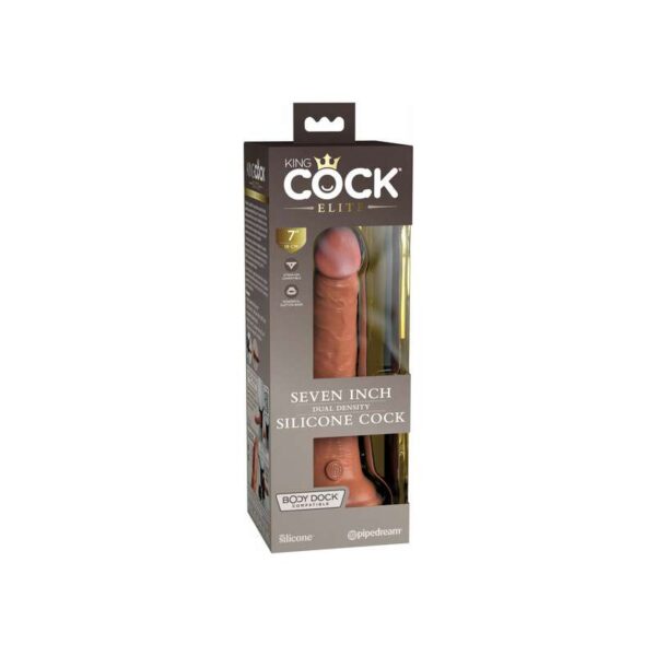 King Cock Elite 7 Inch Dual Density Silicone Cock