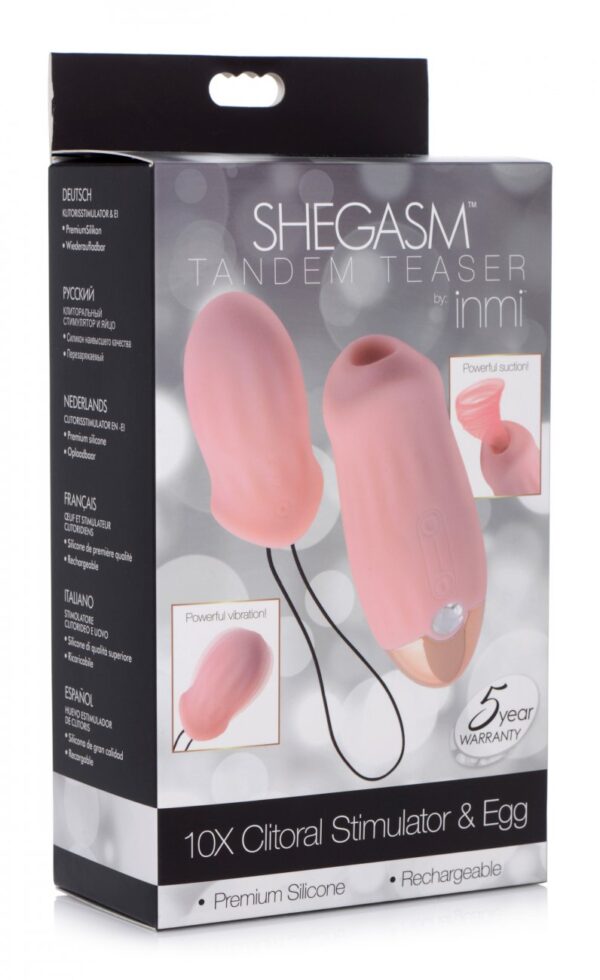 IN Shegasm Tandem Teaser 10X Clit Stim & Egg