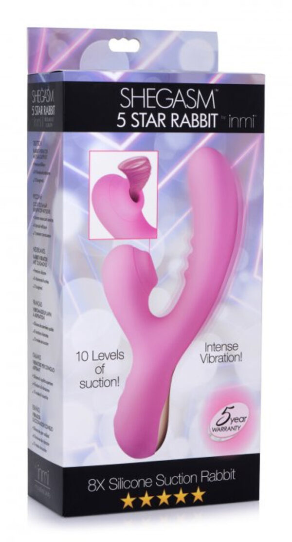 IN Shegasm 5 Star 8X Silicone Suction Rabbit Vibrating