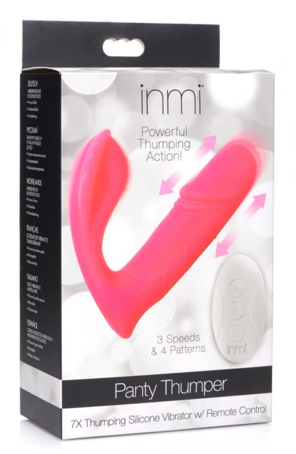 Inmi Shegasm Panty Thumper Rechar Sil Remote Pink