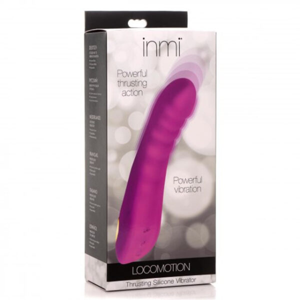 IN Locomotion Thrusting Silicone Vibrator Purple