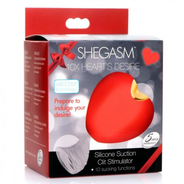 SH 10X Heart's Desire Silicone Suction Clit Stimulator