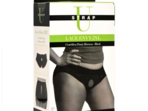 SU Lace Envy 3XL Crotchless Panty Harness - Black