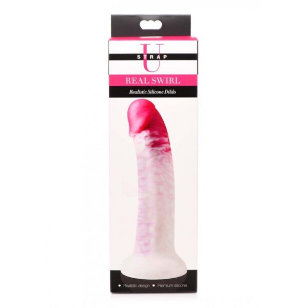 SU Real Swirl Realistic Silicone Dildo – Pink