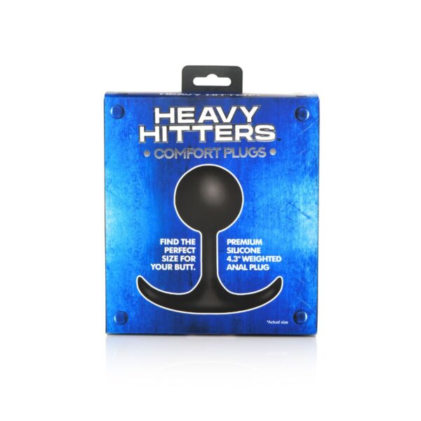 Heavy Hitters Comfort Plugs 3.9 Inches Large Weighted Round Plug