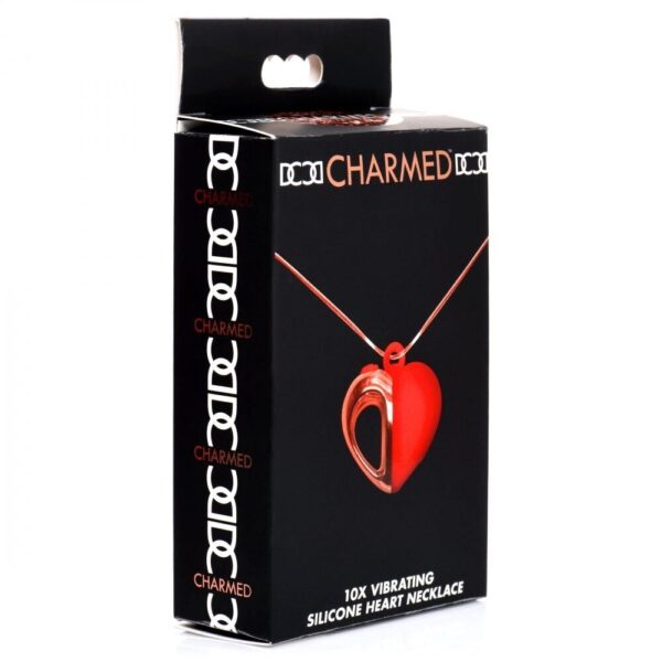 CH 10X Vibrating Silicone Heart Necklace