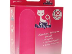 Pink Pussycat Vibe Silicone Bullet 10 Speeds Pink