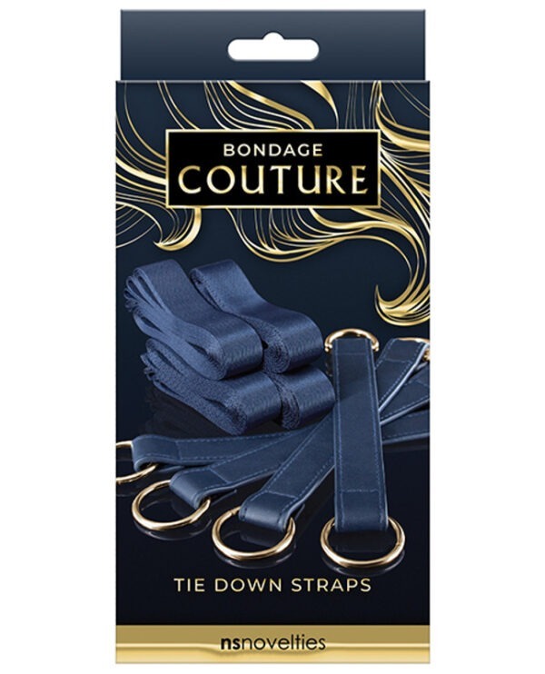 Bondage Couture – Bed Restraints – Blue