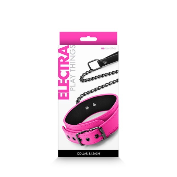 Electra – Collar & Leash – Pink