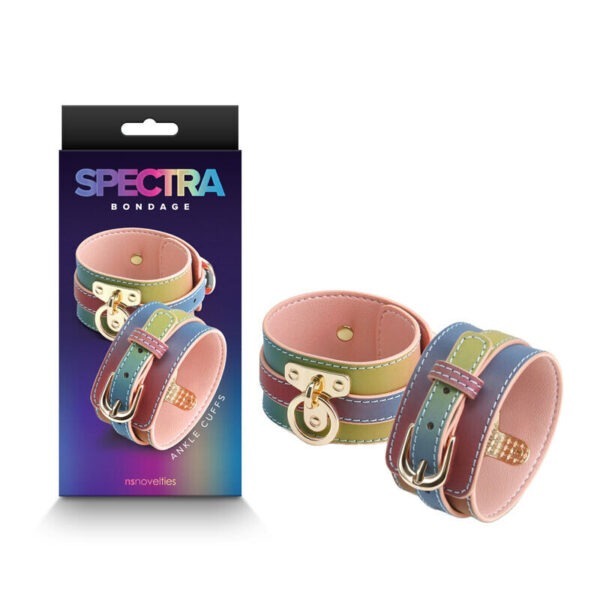 Spectra Bondage – Ankle Cuffs – Rainbow