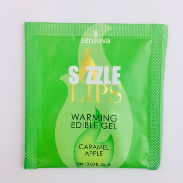 Sizzle Lips Caramel Apple Warming Gel – 5ml Pillow