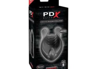 PDX Elite Vibrating Silicone Stimulator Black