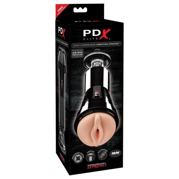 PDX Elite Cock Compresor Vibrating Stroker