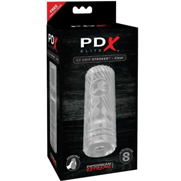 PDX Elite EZ Grip Stroker Clear