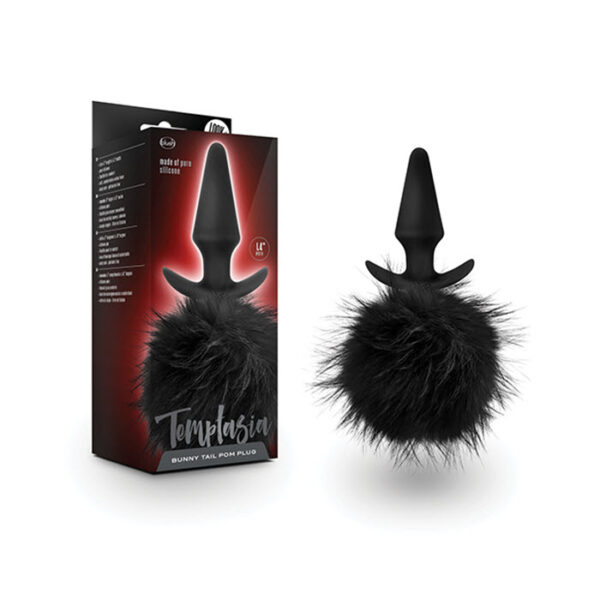 Temptasia – Bunny Tail Pom Plug – Black