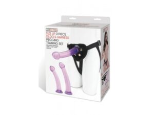 Size Up 3-Piece Dildo and Harness Pegging Training
