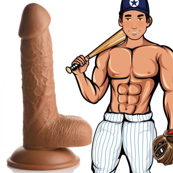 Baseball Brian 7″ dildo with balls